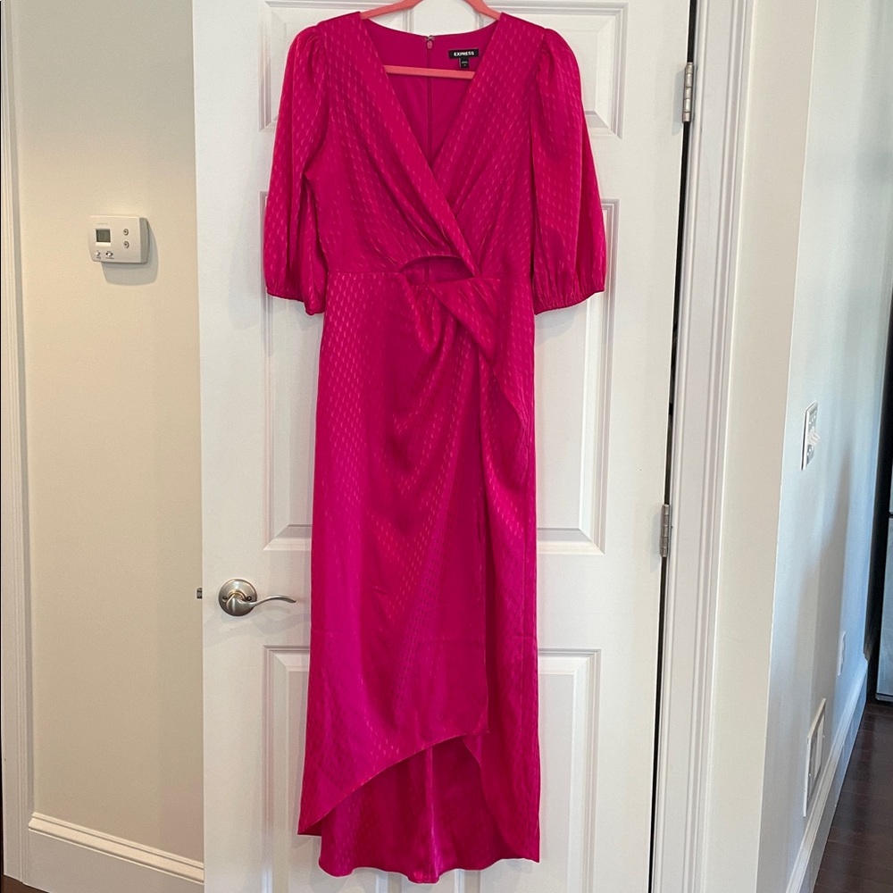 Express Pink Midi Dress